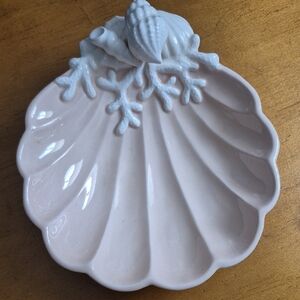 Fitz and Floyd Vintage 1982 Blush Pink Ceramic Dish